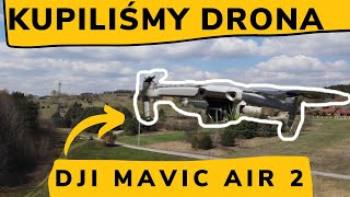 TEST DRONA DJI MAVIC AIR 2  UNBOXING Pierwszy lot  vlog 12 [upl. by Lemhar]