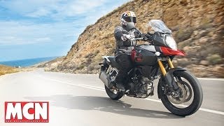 NEW 2014 VStrom 1000 Suzukis Back  First Ride  Motorcyclenewscom [upl. by Senzer789]