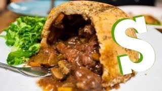 STEAK AND MUSHROOM PUDDING RECIPE  SORTED [upl. by Adiaros]