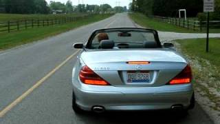 2004 mecedes benz sl 500 rear muffler delete [upl. by Krystyna547]