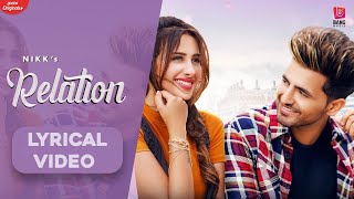 Relation Lyrical  NikkWorldWide Ft Mahira Sharma  Bang Music  Punjabi song [upl. by Sirromed]