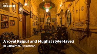 A royal Rajput and Mughal style Haveli in Jaisalmer Rajasthan [upl. by Trebron]