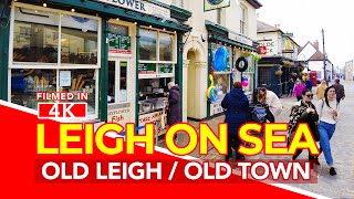 LEIGH ON SEA  Full Tour of Old Leigh  Leigh On Sea Old Town near Southend Essex England [upl. by Dallis240]