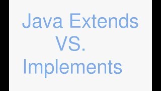 Java extends vs implements fastest tutorial on the internet [upl. by Enelaj]