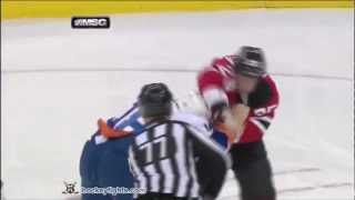 Micheal Haley vs Cam Janssen Apr 3 2012 [upl. by Reeves]