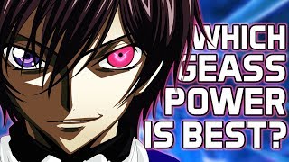 Which Geass Power Is Best  Code Geass [upl. by Snowman]