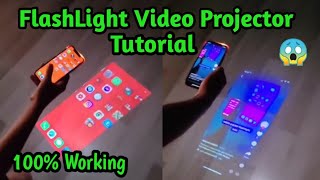 How to Mobile FlashLight Video Projector in Any Mobile💯😱 FlashLight HD Video Projector Tutorial [upl. by Gabrielson]