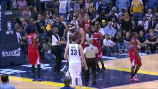 Matt Barnes Flagrant Foul On Zach RandolphFlagrant1 [upl. by Pearline379]