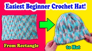 HOW TO CROCHET this Easy and Beautiful Hat  EasyFast crochet hatbeanie for beginnersRibbed hat😍 [upl. by Jerrylee]