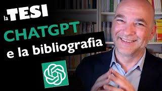 ChatGpt e la bibliografia della Tesi [upl. by Ollehcram]