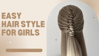 EASY HAIRSTYLE FOR GIRLS [upl. by Syah523]