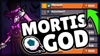 Mortis GOD Gameplay Over 1000 TROPHIES  Mortis in Gem Grab  Pro Player TIPS  Brawl Stars [upl. by Latoya716]