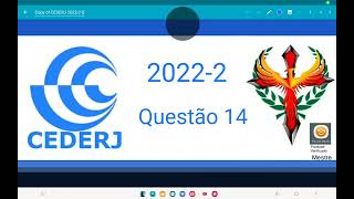 CEDERJ 20222 questão 14 Dois fios de cobre têm o mesmo comprimento porém bitolas distintas [upl. by Onra]