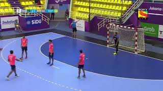 india vs pakistan handball match asian games 2018 [upl. by Litch]