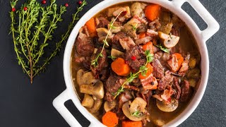 Recette  Boeuf bourguignon sans vin [upl. by Sherfield159]