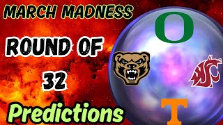 March Madness round of 32 PREDICTIONS [upl. by Nebeur]