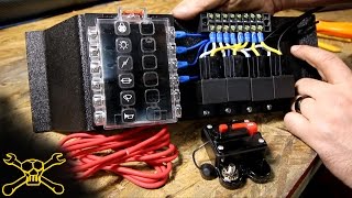 How To Make A Power Relay  Fuse Block  Automotive Wiring [upl. by Lizzy64]