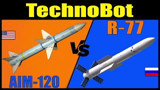 AIM120 AMRAAM vs R77 Which is better  TechnoBot [upl. by Kostival]