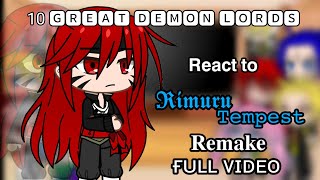 10 Great Demon Lords react to Rimuru Tempest Remake Full Video [upl. by Noirad]