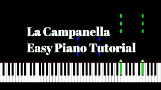 la campanella easy piano tutorial [upl. by Ramad]