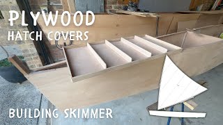 DIY plywood catamaran Ep14  making plywood boat hatches [upl. by Norbie712]