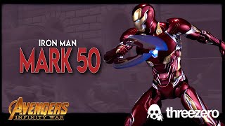 Threezero Avengers Infinity Saga Iron Man Mark 50 DLX Figure TheReviewSpot [upl. by Greenwell902]