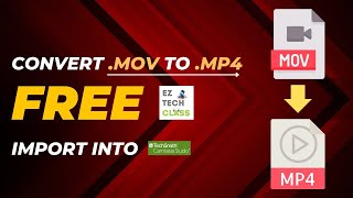 Convert MOV movies to MP4 and import into Camtasia Studio using FREE tool vlc mov mp4 h264 [upl. by Atrebor]