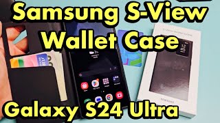 Samsung Galaxy S24 Ultra SView Wallet Case Review [upl. by Ernestus]