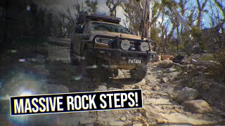 Driving over HUGE boulders [upl. by Parnell969]