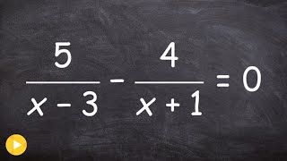 Solve a rational equation by eliminating the denominators [upl. by Peggir]