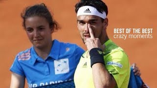 Best Tennis Fabio Fognini  Crazy Moments [upl. by Arabrab]