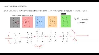 Addition Polymerisation Cambridge IGCSE O level Chemistry 0620 0971 5070 Lesson 67 [upl. by Kali]