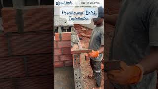 shorts Porothermal Bricks Installation Bangalore [upl. by Cirdes]