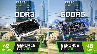 GT 730 DDR3 vs GDDR5  Test in 6 Games [upl. by Sirtimid]