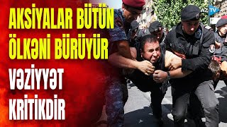 Etirazlar indi də Gümrüdə başladı radikallar ölkəni qarışdırdı yollar bağlandı [upl. by Aker]