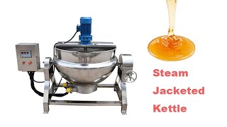 50l 100l 200l 300l 500l 600l 800l Electric Gas Steam Jacketed Kettle With Agitator Stirrer Mixer [upl. by Wennerholn718]