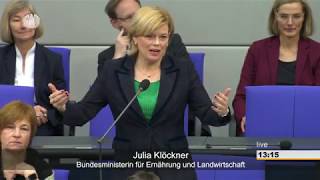 Bundestag Stra­te­gie von Klöckner gegen Le­bens­mittel­verschwen­dung [upl. by Aerdnaid]