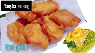 Nangka goreng  cara membuat nangka goreng tepung enak gurih no ribetnadyachannel0533 [upl. by Matuag]