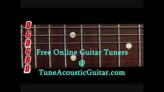 Open G Tuning  Open G Major Online Guitar Tuner [upl. by Yelsnya952]