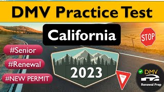 DMV Practice Test California 2023 for New Permit Renewal and Senior Drivers [upl. by Entsirhc843]