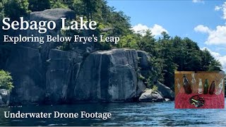 Underwater Drone Footage Sebago Lake Exploring Below Frye’s Leap [upl. by Akemihs742]