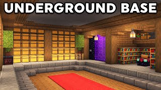 Minecraft Underground Base Tutorial How to Build [upl. by Naerda]