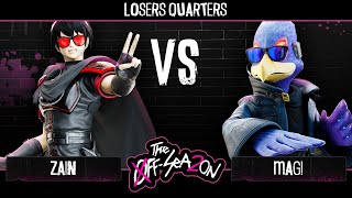 The Off Season 2  Losers Quarters  Zain Marth VS Woo  Magi Falco  SSBM [upl. by Faythe53]