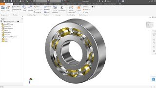 Autodesk Inventor Tutorial Ball Bearing [upl. by Nicolis137]