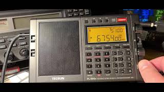 Testing Tecsun PL990X VS Sangean ATS909X2 AGC performance same signal 6754 kHz USB Shortwave [upl. by Lednic]