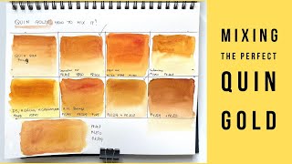 How many ways do you know to mix your own Quinacridone Gold watercolor Lets learn how to do it [upl. by Meisel]