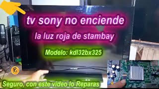 ¿POR QUÉ MI TV SONY NO ENCIENDE stand by parpadea en rojo 6 veces [upl. by Carlick123]