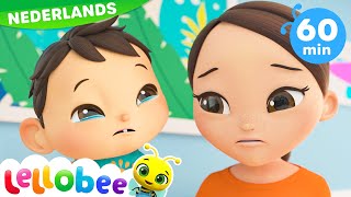 😭 Baby Heeft Au 😭  Lellobee Nederlands  Kinderliedjes  Leervideos voor kinderen [upl. by Ynnub]