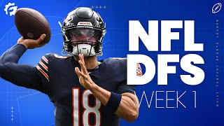 LIVE NFL DFS Picks amp Strategy for DraftKings amp FanDuel Week 1 [upl. by Llehsam]