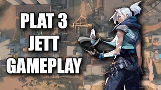 UNEDITED  PLAT 3 JETT GAMEPLAY  BIND  ROAD TO IMMO [upl. by Jorie]